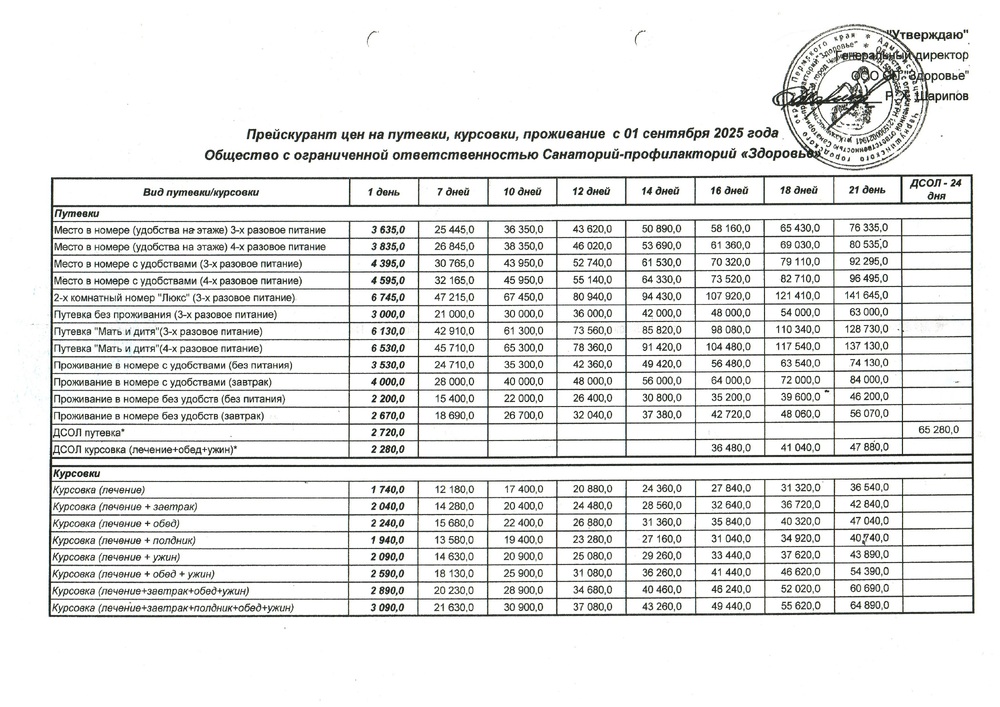 Путевки/Курсовки